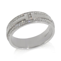 White Gold Diamond Tiffany T Wide Ring