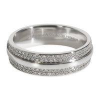 White Gold Diamond Tiffany T Wide Ring