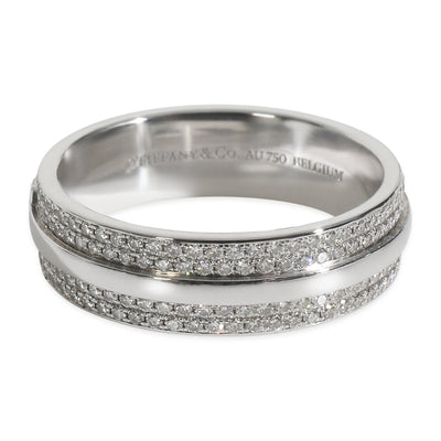White Gold Diamond Tiffany T Wide Ring