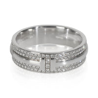 White Gold Diamond Tiffany T Wide Ring