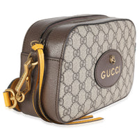 Beige GG Supreme Monogram Web Neo Vintage Shoulder Bag