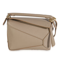 Sand Grained Calfskin Mini Puzzle Edge Bag