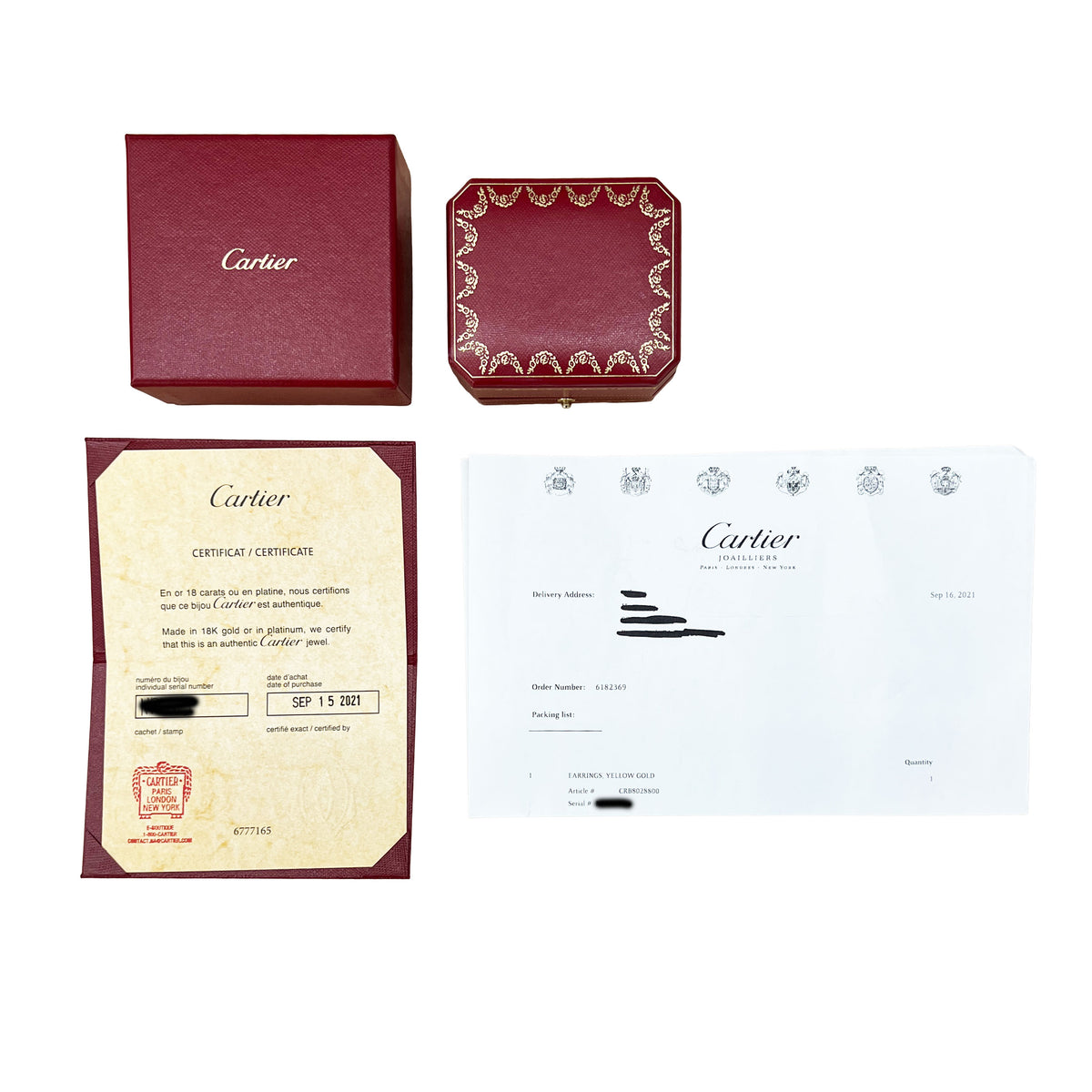 Yellow Gold  Small Model Love Hoop Earrings