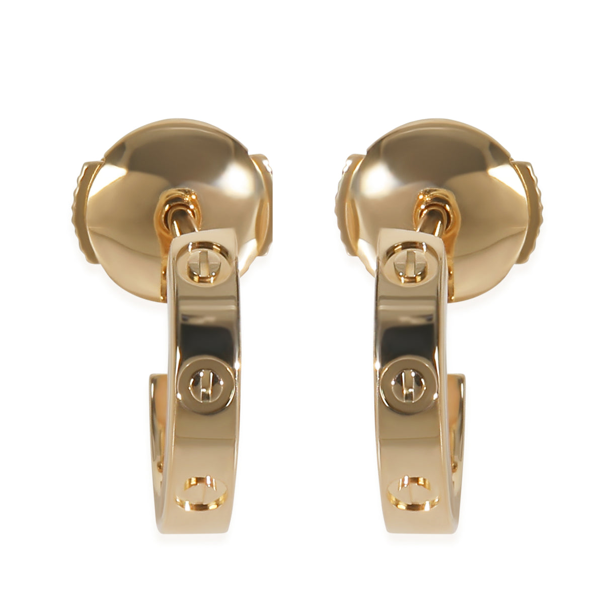 Yellow Gold  Small Model Love Hoop Earrings