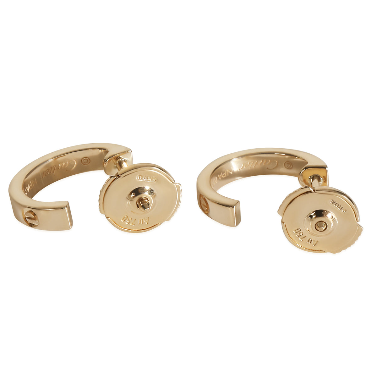 Yellow Gold  Small Model Love Hoop Earrings