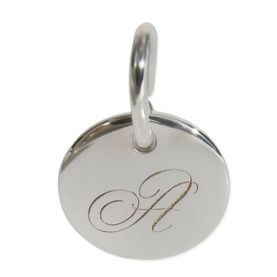 Sterling Silver  Notes Initial A Charm