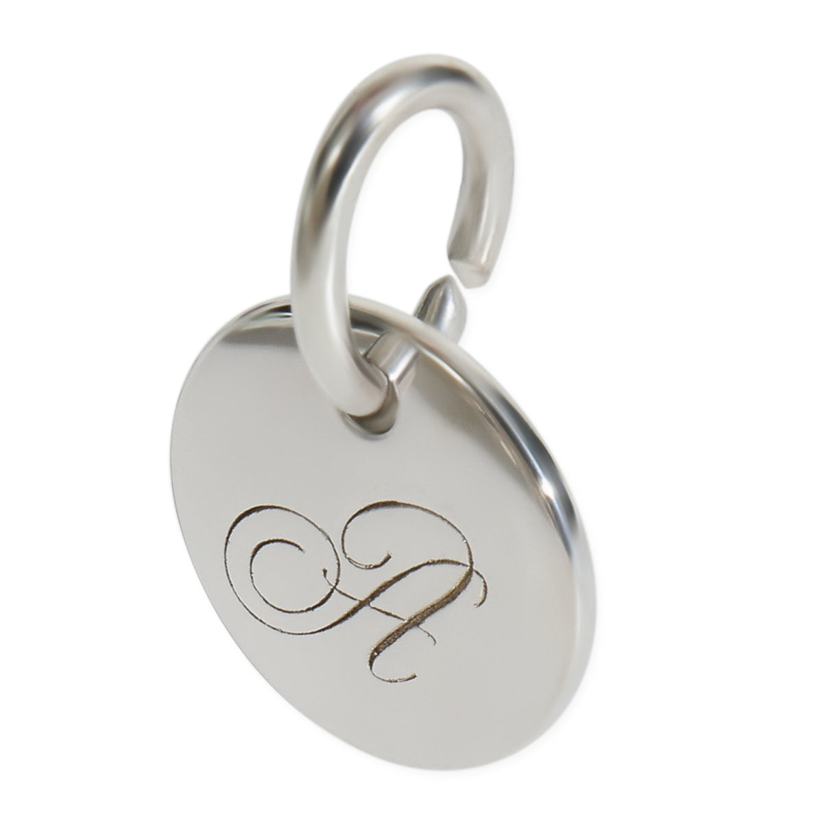 Sterling Silver  Notes Initial A Charm