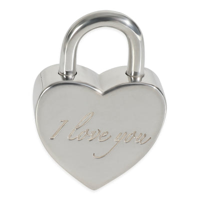Sterling Silver  I Love You Lock Charm