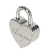 Sterling Silver  I Love You Lock Charm