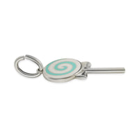 Sterling Silver  Enamel Lollipop Charm