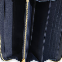 Blue Holographic Monogram Zippy Wallet