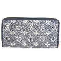 Blue Holographic Monogram Zippy Wallet