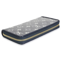 Blue Holographic Monogram Zippy Wallet