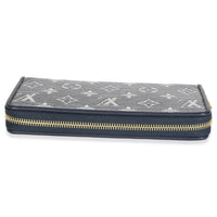 Blue Holographic Monogram Zippy Wallet