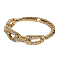 Yellow Gold Diamond Stax Chain Link Ring