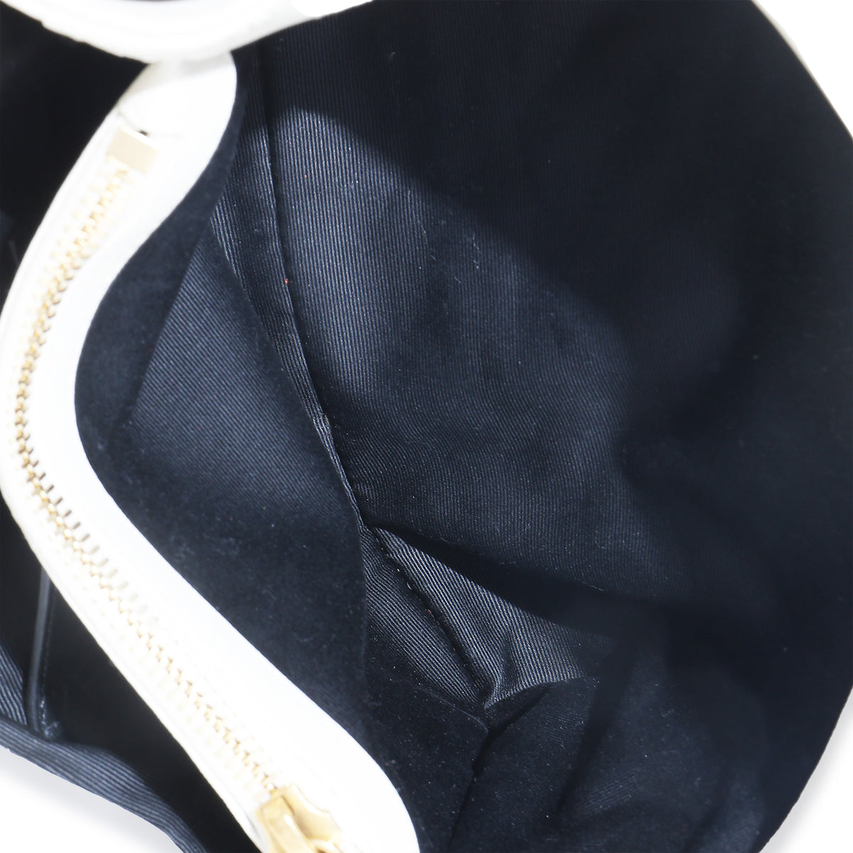 Crema Soft Sheepskin Matelasse Chevron Monogram Medium College Bag