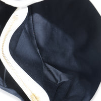 Crema Soft Sheepskin Matelasse Chevron Monogram Medium College Bag