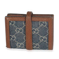 Blue New Denim GG Monogram Jackie 1961 Card Case