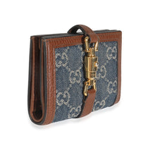 Blue New Denim GG Monogram Jackie 1961 Card Case