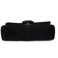 Black Velvet Matelasse Mini GG Marmont Shoulder Bag