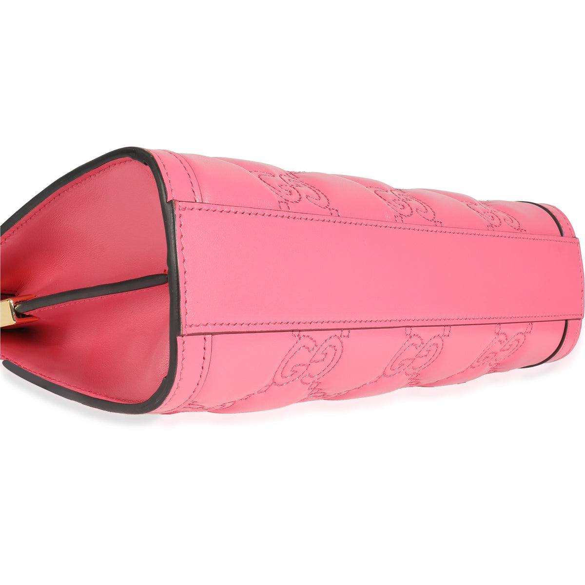 Natural Rhodamine Pink Calfskin GG Matelasse Small Slim Chain Shoulder Bag