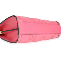 Natural Rhodamine Pink Calfskin GG Matelasse Small Slim Chain Shoulder Bag