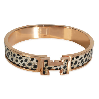 Gold-Plated  Clic H Acinonyx Jubatus Bracelet
