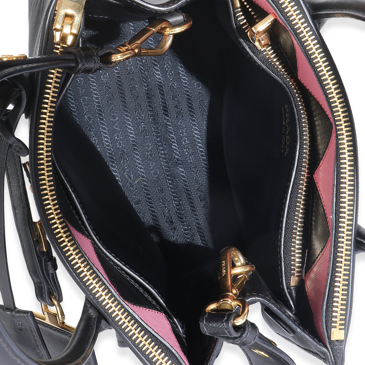 Black Saffiano City Calfskin Greche Paradigme Bag