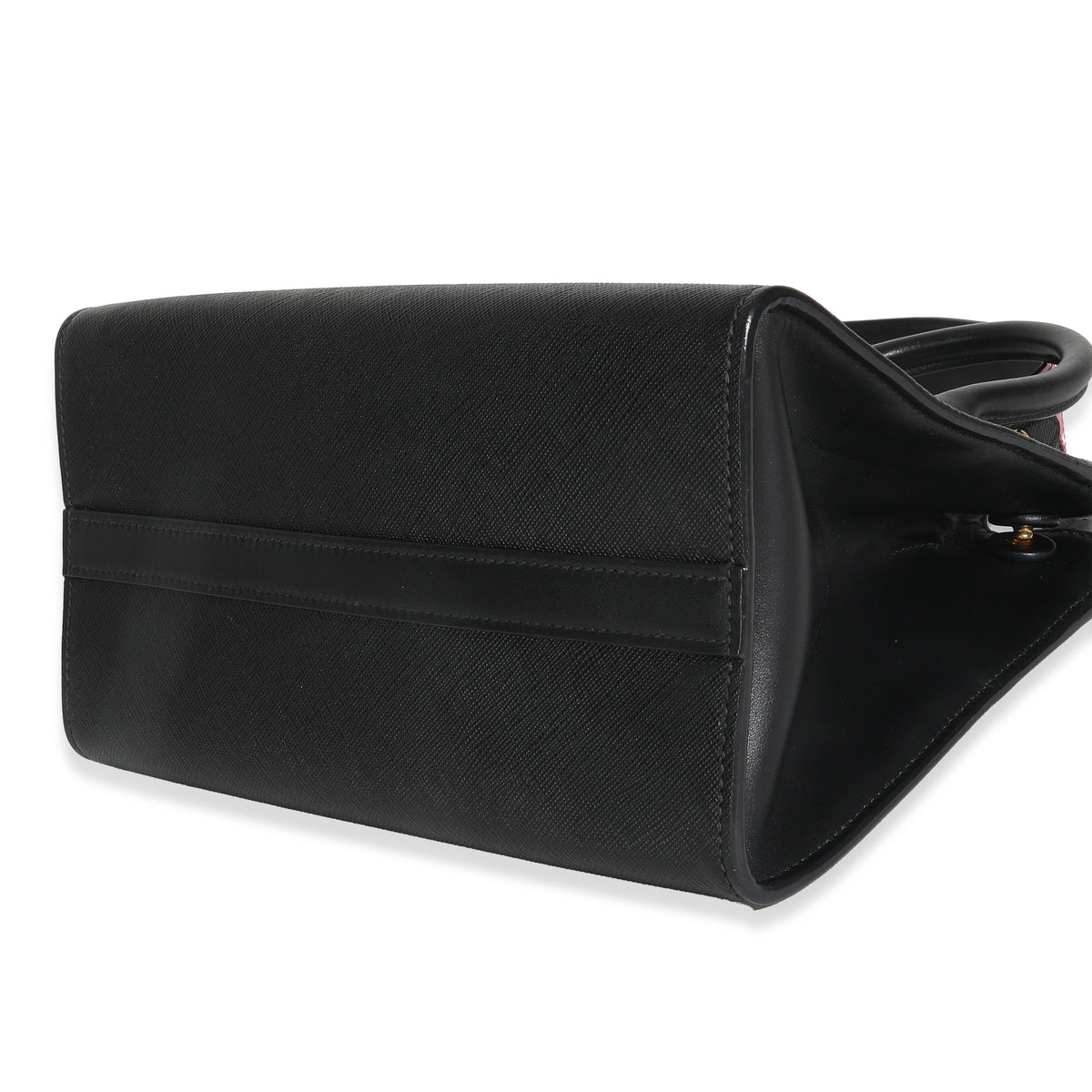 Black Saffiano City Calfskin Greche Paradigme Bag