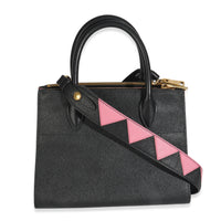 Black Saffiano City Calfskin Greche Paradigme Bag