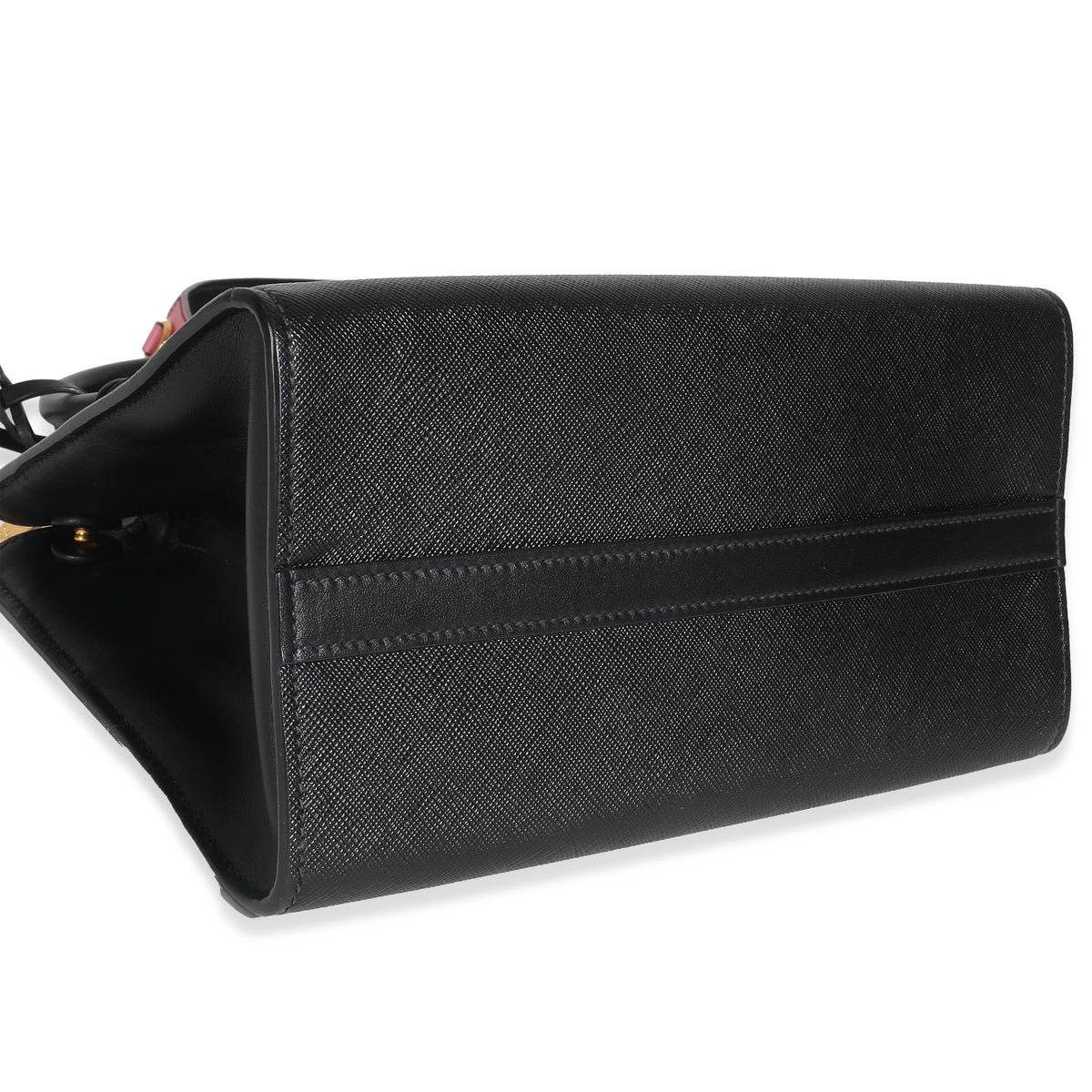 Black Saffiano City Calfskin Greche Paradigme Bag