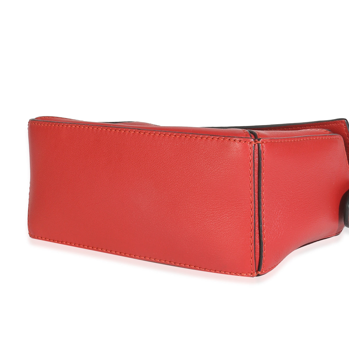 Scarlet Calfskin Mini Puzzle Bag