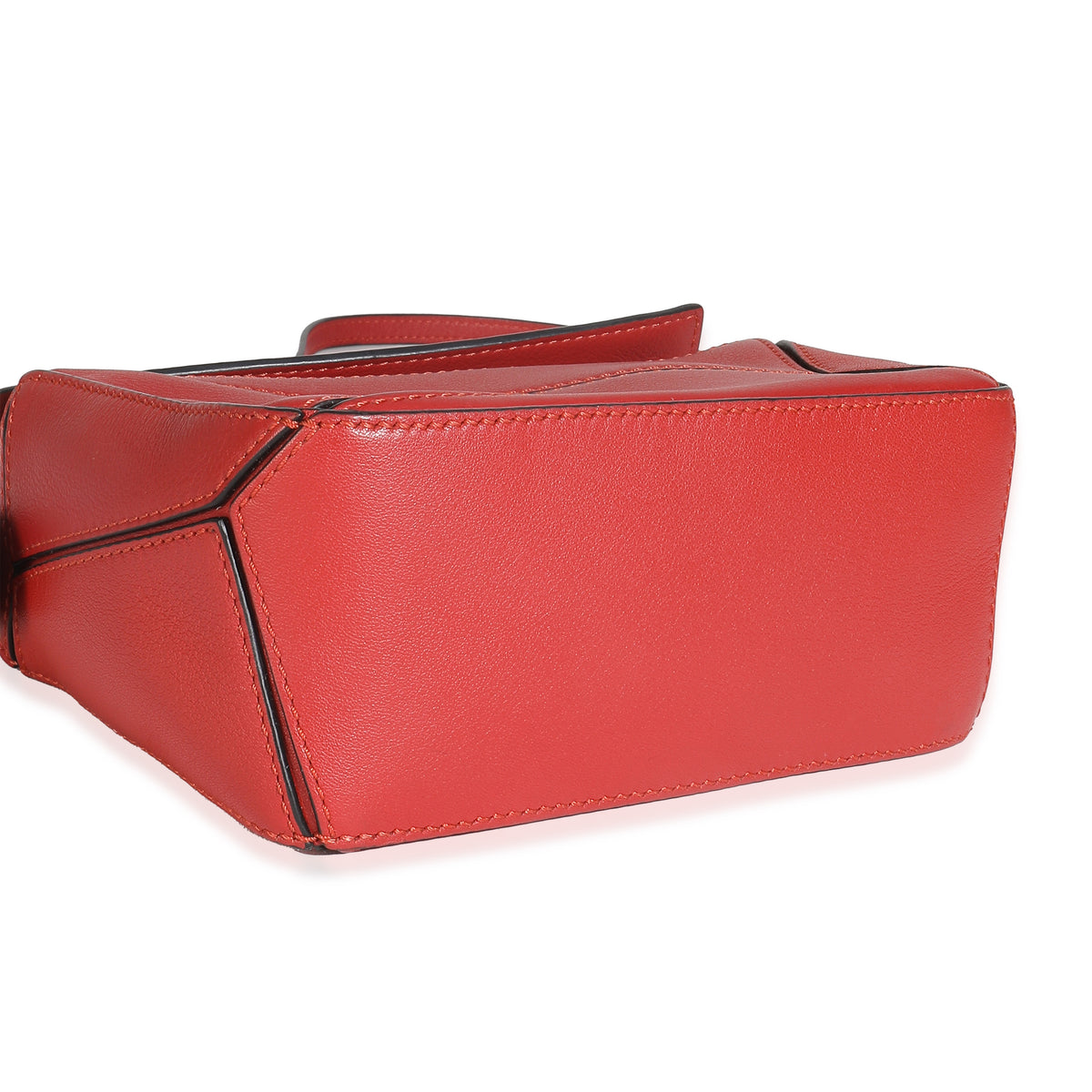 Scarlet Calfskin Mini Puzzle Bag