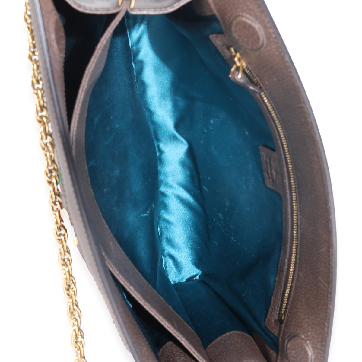 Beige GG Supreme Web Ophidia GG Small Shoulder Bag