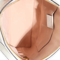Mystic White Textured Dollar Calfskin Web Small Ophidia Dome Bag