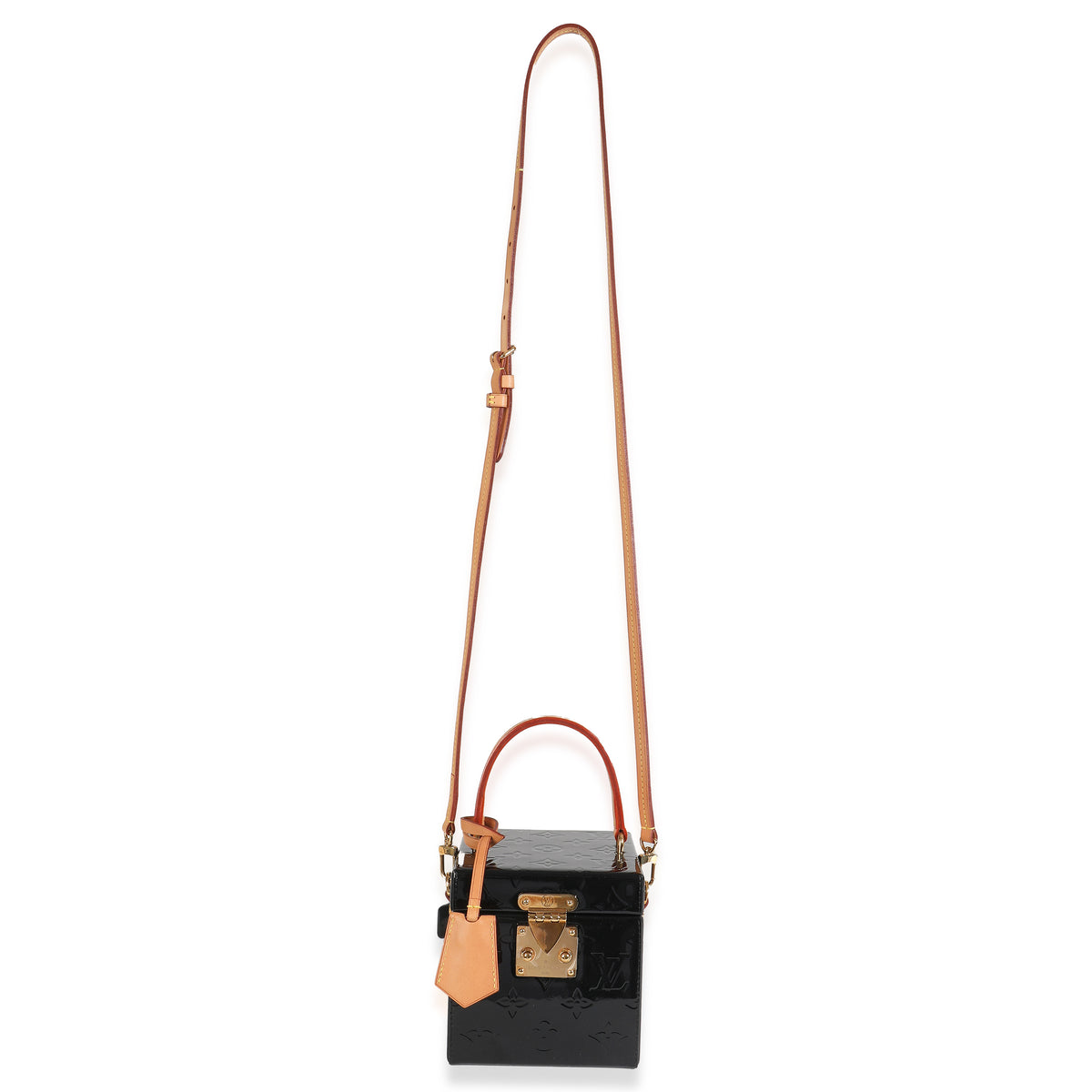 Louis Vuitton Black Monogram Vernis Bleecker Box Handbag av