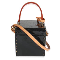 Louis Vuitton Black Monogram Vernis Bleecker Box Handbag bv