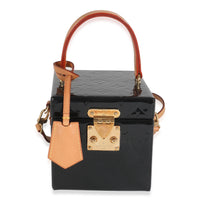 Louis Vuitton Black Monogram Vernis Bleecker Box Handbag fv