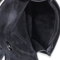Black Ultra Matte Calfskin Saddle Belt Bag