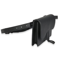 Black Ultra Matte Calfskin Saddle Belt Bag