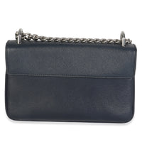 Prada Bluette Saffiano Chain Shoulder Bag Handbag bv