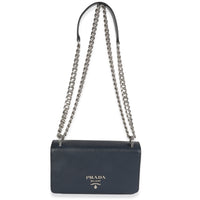Bluette Saffiano Chain Shoulder Bag