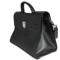 Black Grained Calfskin Large Diorever Flap Bag