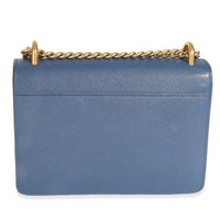 Prada Bluette Saffiano Lux Mini Chain Bag Handbag bv