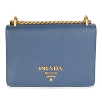Bluette Saffiano Lux Mini Chain Bag
