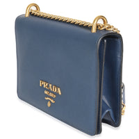 Bluette Saffiano Lux Mini Chain Bag