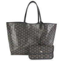 Black Goyardine Canvas Saint Louis PM