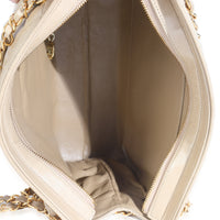 Vintage Beige Quilted Lambskin Camera Bag