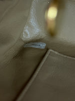 Vintage Beige Quilted Lambskin Camera Bag