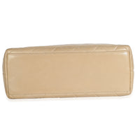 Vintage Beige Quilted Lambskin Camera Bag